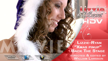 LS – 2012-01-24 – Lizzie Ryan – Blue xMas pinup – BTS – by William Larsson (Video) HD DivX | MOV 1280×720